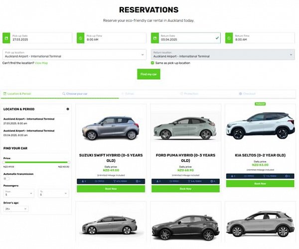 Online Booking process